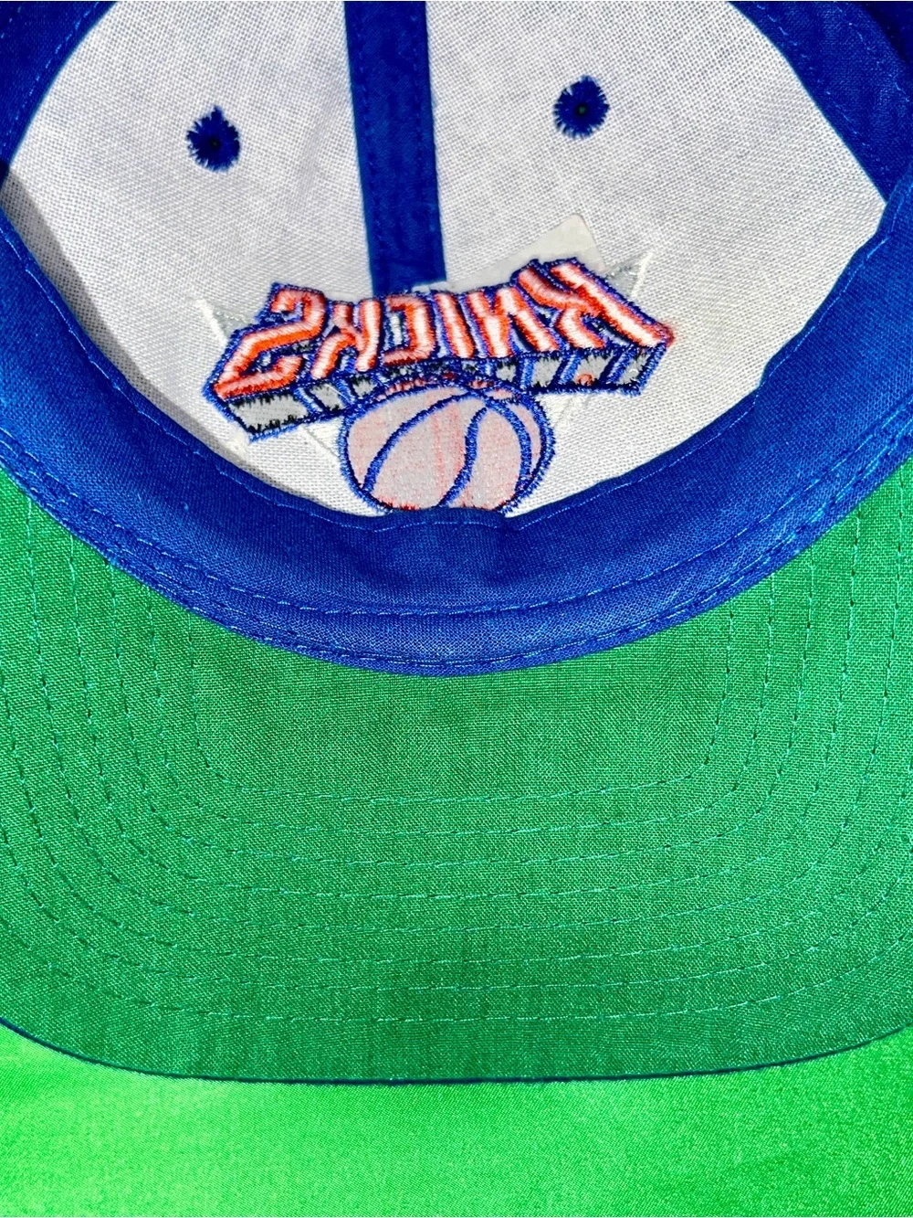 Kids Blue Knicks Embroidered Hat with Orange NBA Logo 🧢🔥🏀